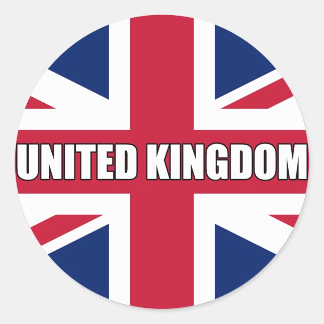 United Kingdom Flag Classic Round Sticker (Front)
