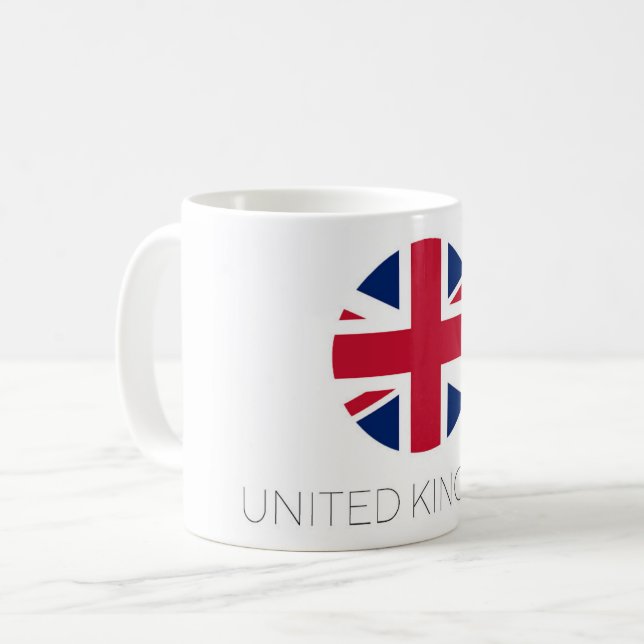 United Kingdom Flag Coffee Mug (Front Left)