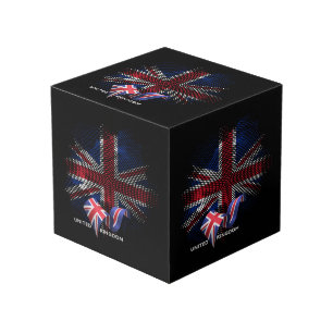 United Kingdom Flag Cube