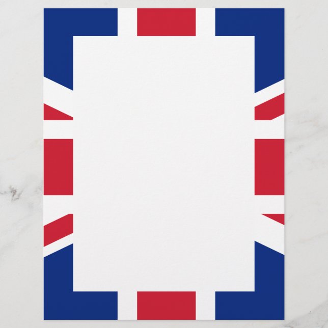 United Kingdom flag Customised Letterhead (Front)