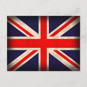 United Kingdom Flag Distressed Postcards