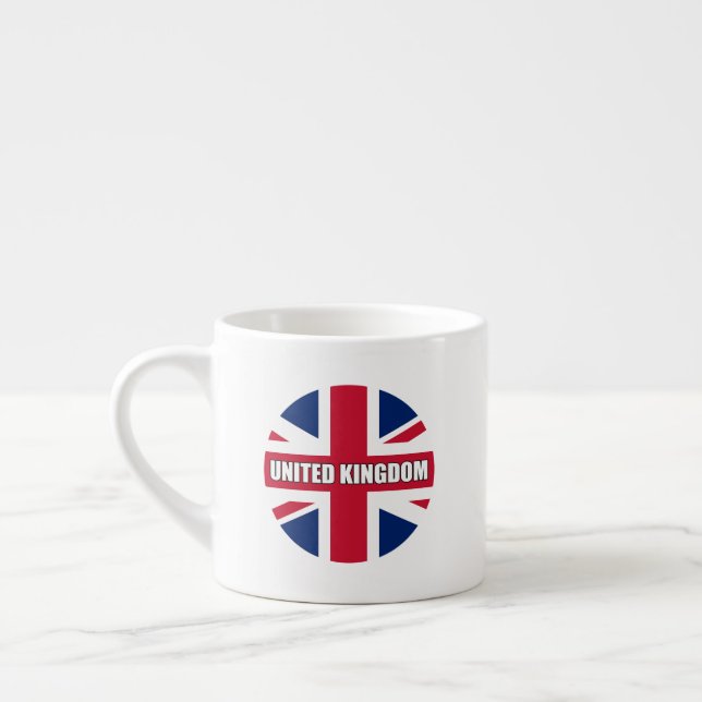 United Kingdom Flag Espresso Cup (Left)
