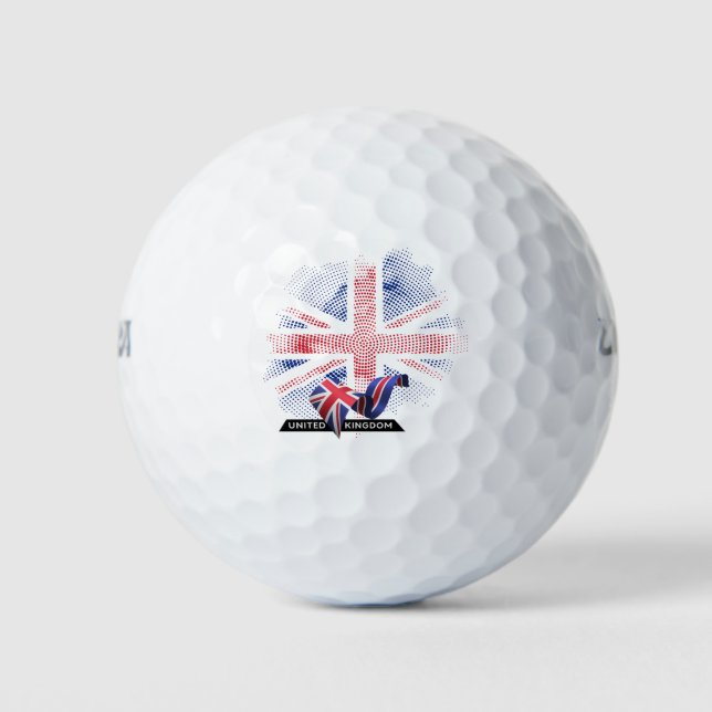 United Kingdom Flag Golf Balls (Front)