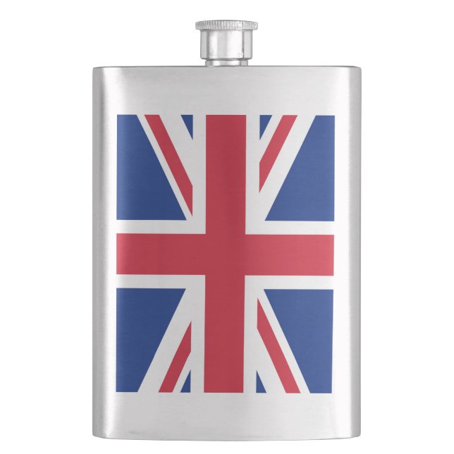 United Kingdom flag Hip Flask (Front)