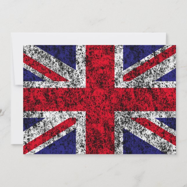 united kingdom flag invitation (Front)