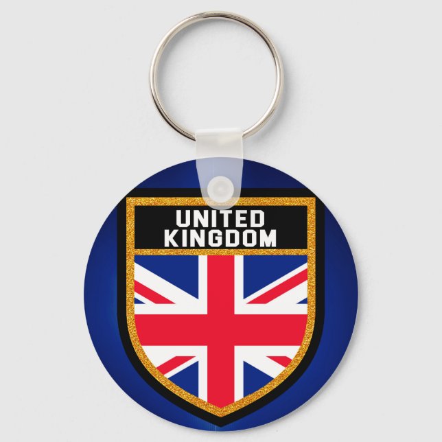 United Kingdom Flag Key Ring (Front)