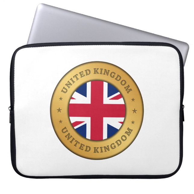 United Kingdom Flag Laptop Sleeve (Front)