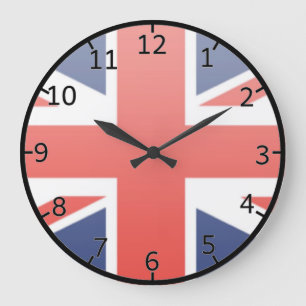 United Kingdom Flag Large Clock