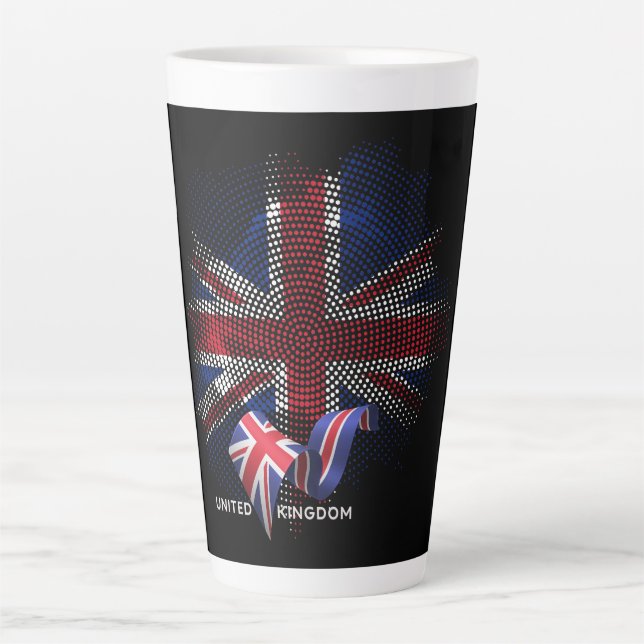 United Kingdom Flag Latte Mug (Front)