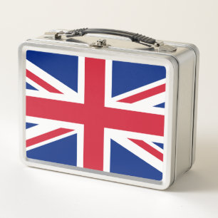 United Kingdom flag Metal Lunch Box