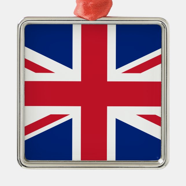 United Kingdom flag Metal Tree Decoration (Front)