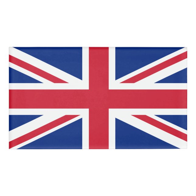 United Kingdom flag Name Tag (Front)