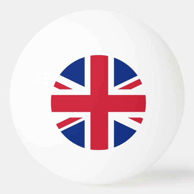 United Kingdom flag Ping Pong Ball (Back)