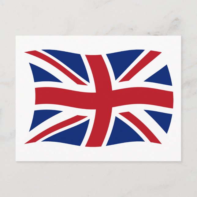 United Kingdom Flag Postcard (Front)