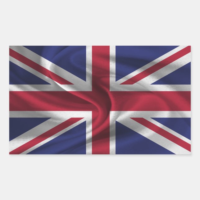 United Kingdom Flag Rectangular Sticker (Front)