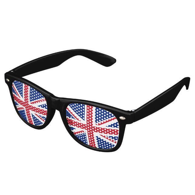 United Kingdom flag Retro Sunglasses (Angled)