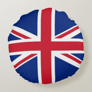 United Kingdom flag Round Cushion