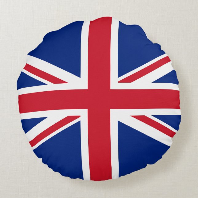 United Kingdom flag Round Cushion (Back)