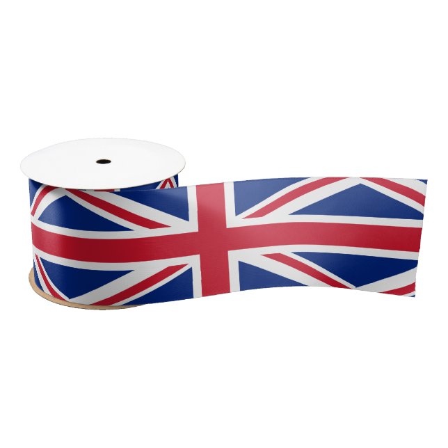 United Kingdom flag Satin Ribbon (Spool)