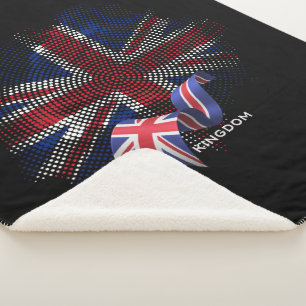 United Kingdom Flag Sherpa Blanket