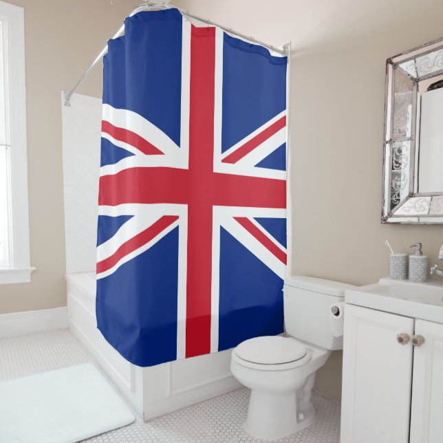 United Kingdom flag Shower Curtain (In Situ)
