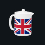 United Kingdom Flag Teapot<br><div class="desc">Elegant Teapot with Flag of United Kingdom. This product its customisable.</div>