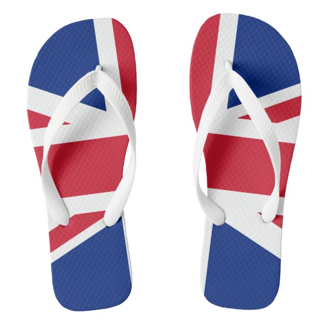 United Kingdom flag Thongs (Footbed)
