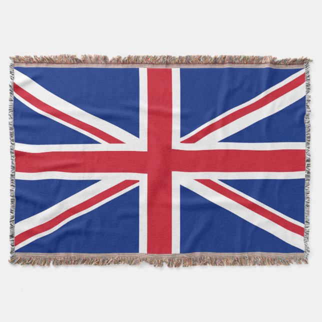 United Kingdom flag Throw Blanket (Front)