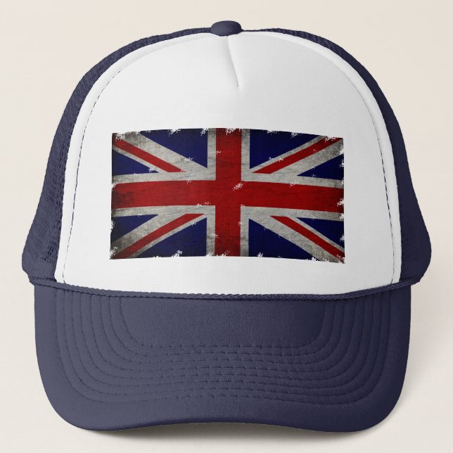 united kingdom flag  trucker hat (Front)