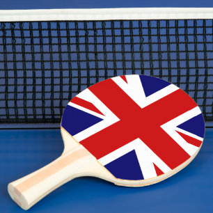 United Kingdom Flag / Union Jack Ping Pong Paddle