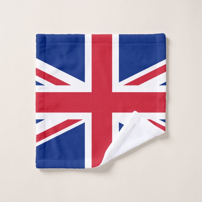 United Kingdom flag Union Jack Wash Cloth (Wash Cloth)