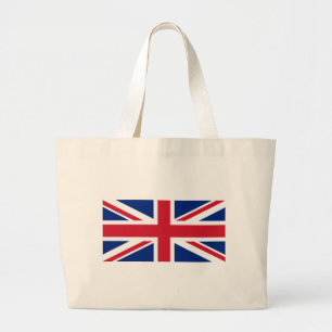 United Kingdom flag, whole or detail view Large Tote Bag