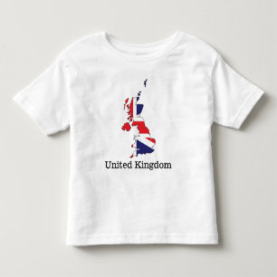 United Kingdom Flag Within Map Design - Souvenirs Toddler T-Shirt