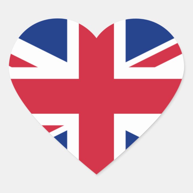united kingdom heart sticker (Front)