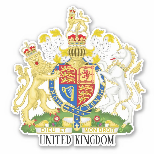 United Kingdom National Coat Of Arms Patriotic (Front)