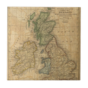United Kingdom of England, Scotland and Ireland Ceramic Tile