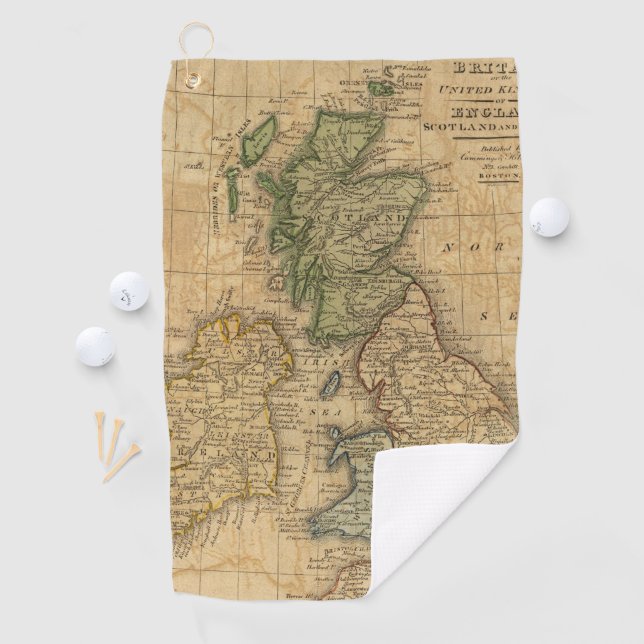 United Kingdom of England, Scotland and Ireland Golf Towel (InSitu)