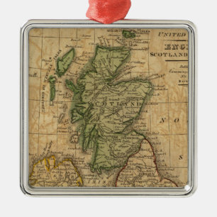 United Kingdom of England, Scotland and Ireland Metal Ornament