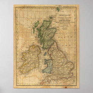 United Kingdom of England, Scotland and Ireland Poster