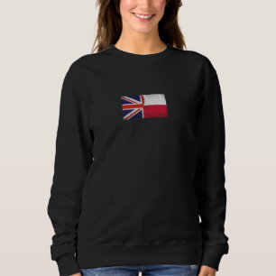 United Kingdom Poland Flags - British Pole, Polish Sweatshirt