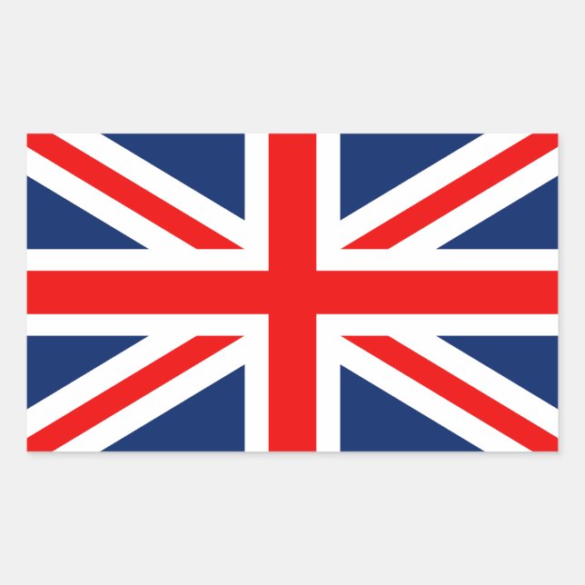 United Kingdom Rectangular Sticker (Front)