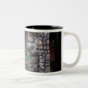 United Kingdom, Scotland, Isle of Skye, stone Two-Tone Coffee Mug