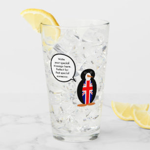 United Kingdom Talking Ms. Penguin Glass