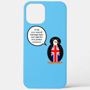 United Kingdom Talking Ms. Penguin Personalised  iPhone 12 Pro Max Case