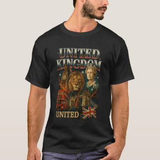United Kingdom Travel Lover and Foodie 90's2000's  T-Shirt