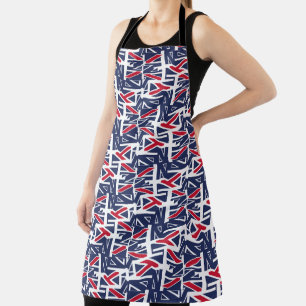 United Kingdom UK flag BY MASANSER PIXELAT Apron