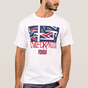 United Kingdom UK flag BY MASANSER PIXELAT T-Shirt