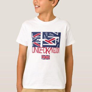 United Kingdom UK flag BY MASANSER PIXELAT T-Shirt
