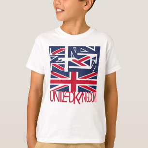 United Kingdom UK flag BY MASANSER PIXELAT T-Shirt