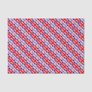 United Kingdom UK Flag Tiled  Tissue Paper